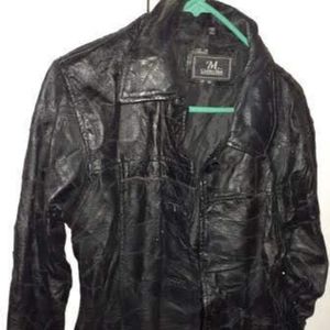 M Collection Leather Jacket